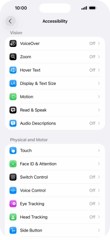 Press the required category below 