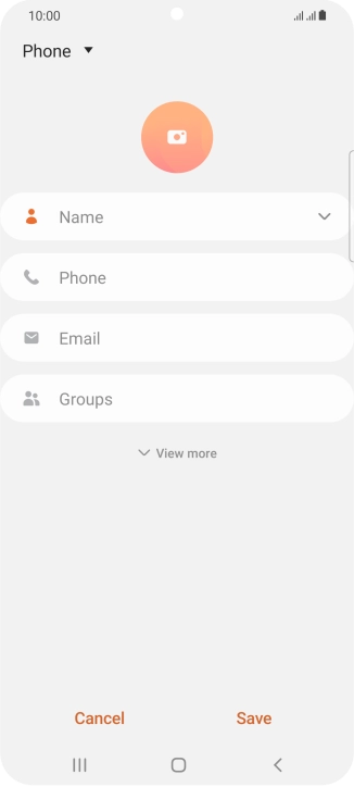 Press the address book drop down list.