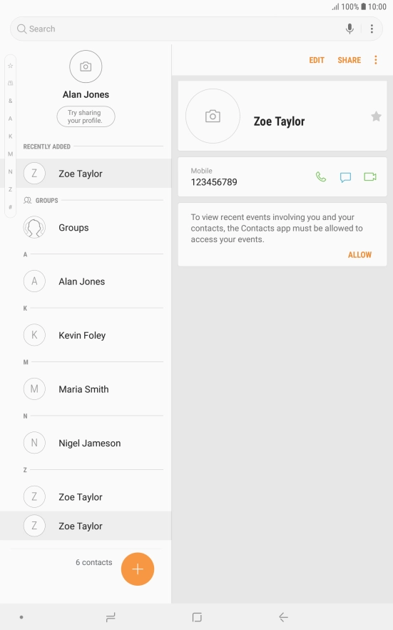 Press the Home key to return to the home screen.
