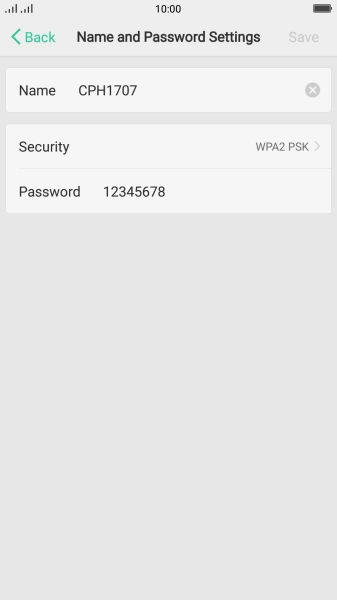 Press the field next to 