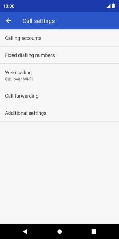 Press Call forwarding.