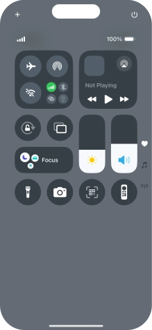 Press the flight mode icon to turn the function on or off.