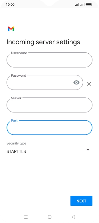 Press the drop down list below 