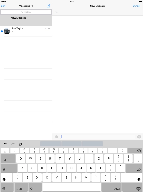 Press the Home key to return to the home screen.