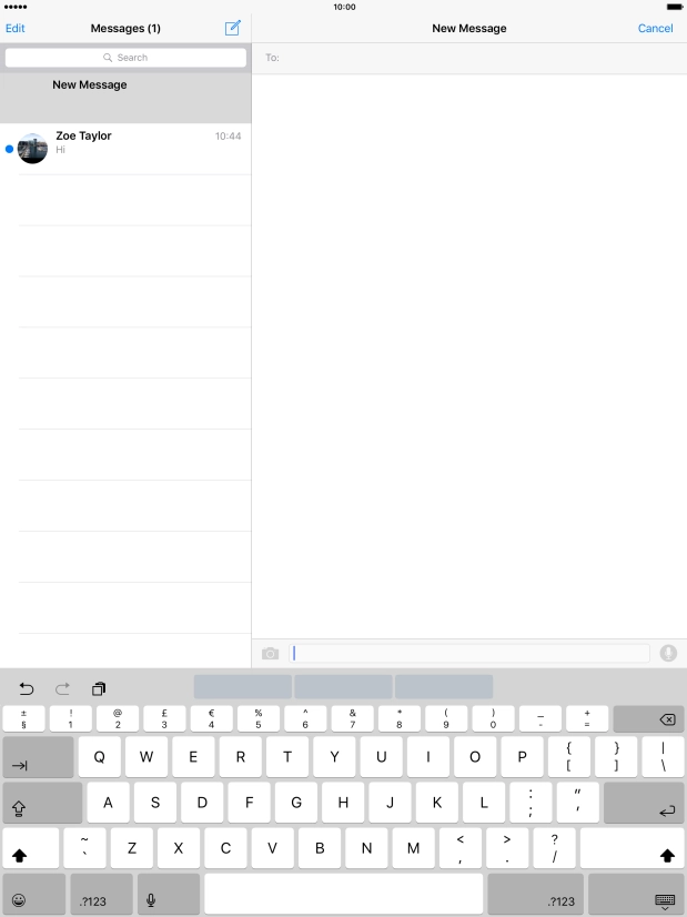 Press the Home key to return to the home screen.
