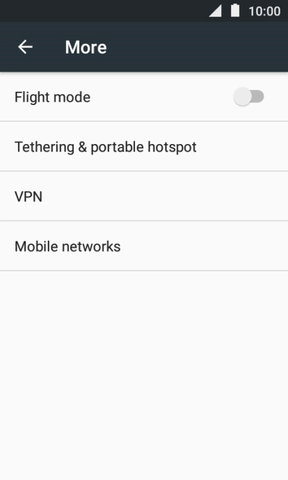 Press Mobile networks.