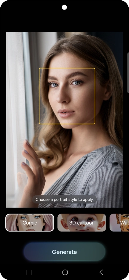 Follow the instructions on the screen to use the selected function and press Generate.