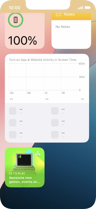 Press and hold the required widget until a pop-up menu is displayed.