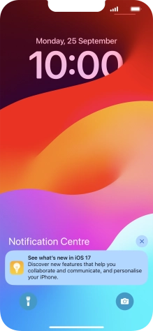 Press the required notification and follow the instructions on the screen to use the selected function.