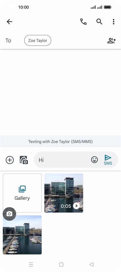Press Gallery and go to the required folder.