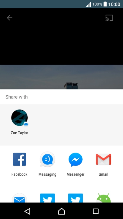 Slide your finger upwards on the screen.
