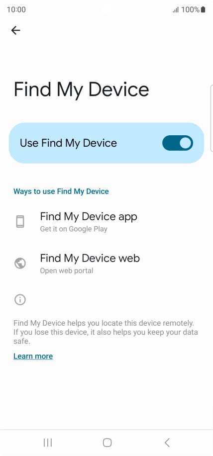 Press the Home key to return to the home screen.