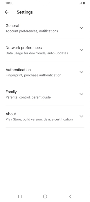 Press Network preferences.