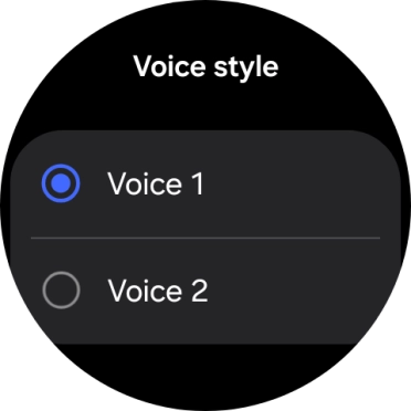 Press the required voice.