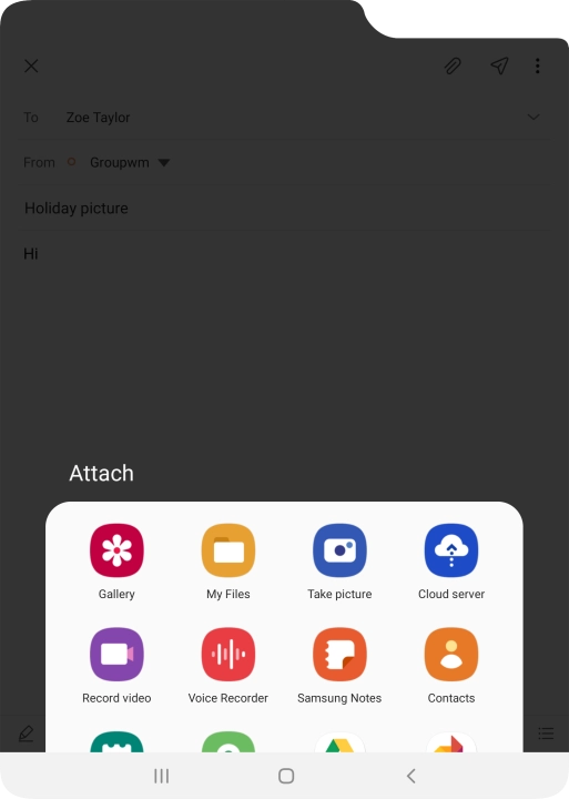 Press My Files and go to the required folder.