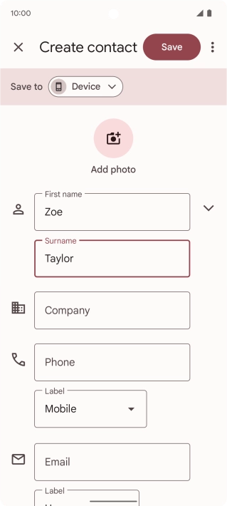 Press Phone and key in the required phone number.
