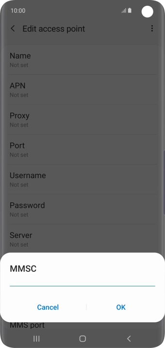 Key in http://pxt.vodafone.net.au/pxtsend and press OK.