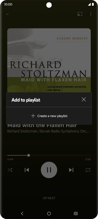 Press Create a new playlist.