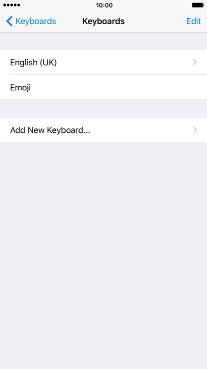 Press Add New Keyboard....