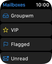 Press the required email account.