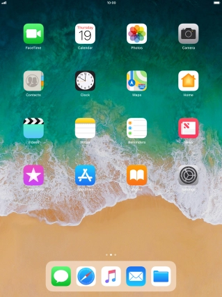 Slide your finger upwards starting from the bottom of the screen.