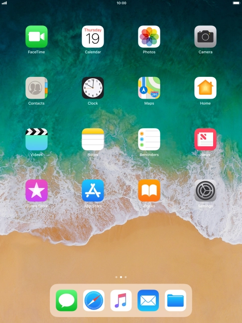 Slide your finger upwards starting from the bottom of the screen.