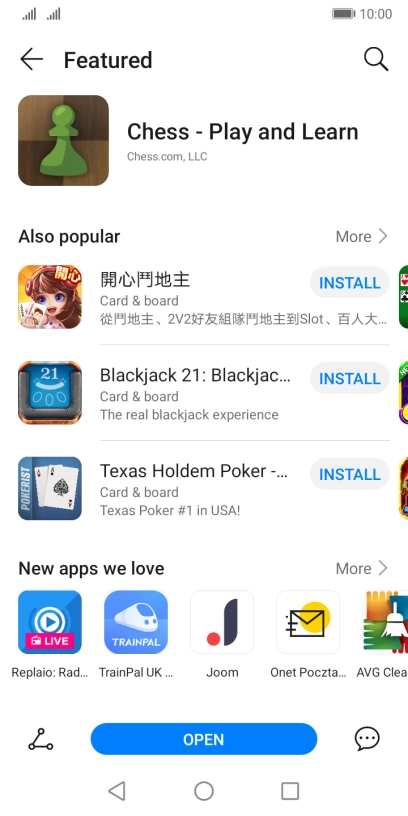 Press the Home key to return to the home screen.