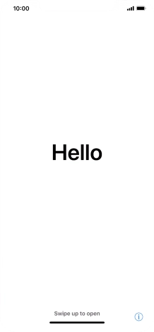 Slide your finger upwards starting from the bottom of the screen.