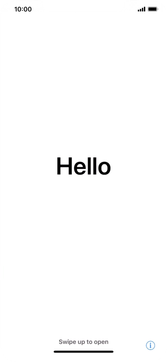 Slide your finger upwards starting from the bottom of the screen.