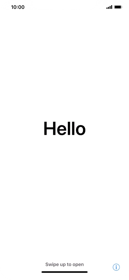 Slide your finger upwards starting from the bottom of the screen.