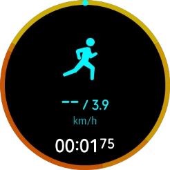 Slide your finger left on the screen to see more data.