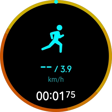 Slide your finger left on the screen to see more data.
