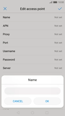 Key in Vodafone MMS and press OK.