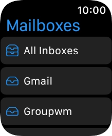 Press the required email account.