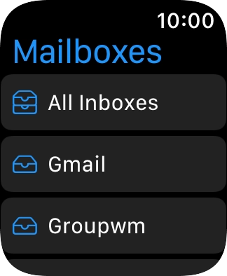 Press the required email account.