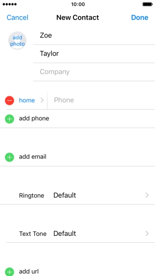 Press Phone and key in the required phone number.