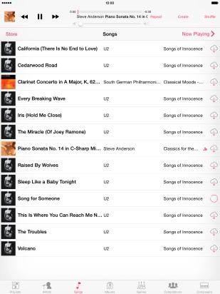 Press arrow right to go to the next audio file.