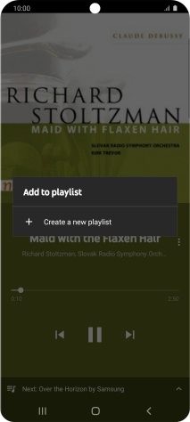 Press Create a new playlist.