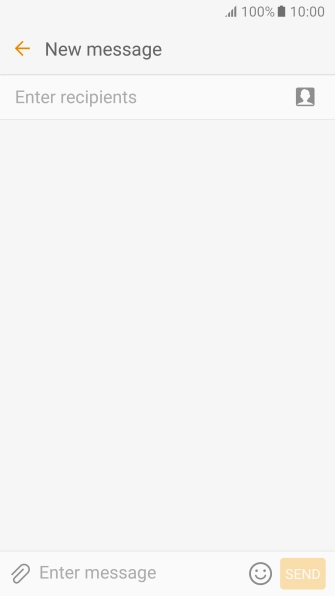 Press Enter recipients and key in the first letters of the recipient's name.