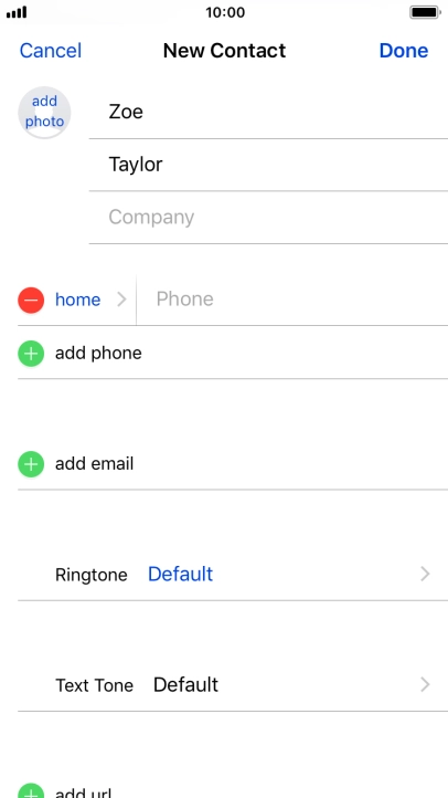 Press Phone and key in the required phone number.