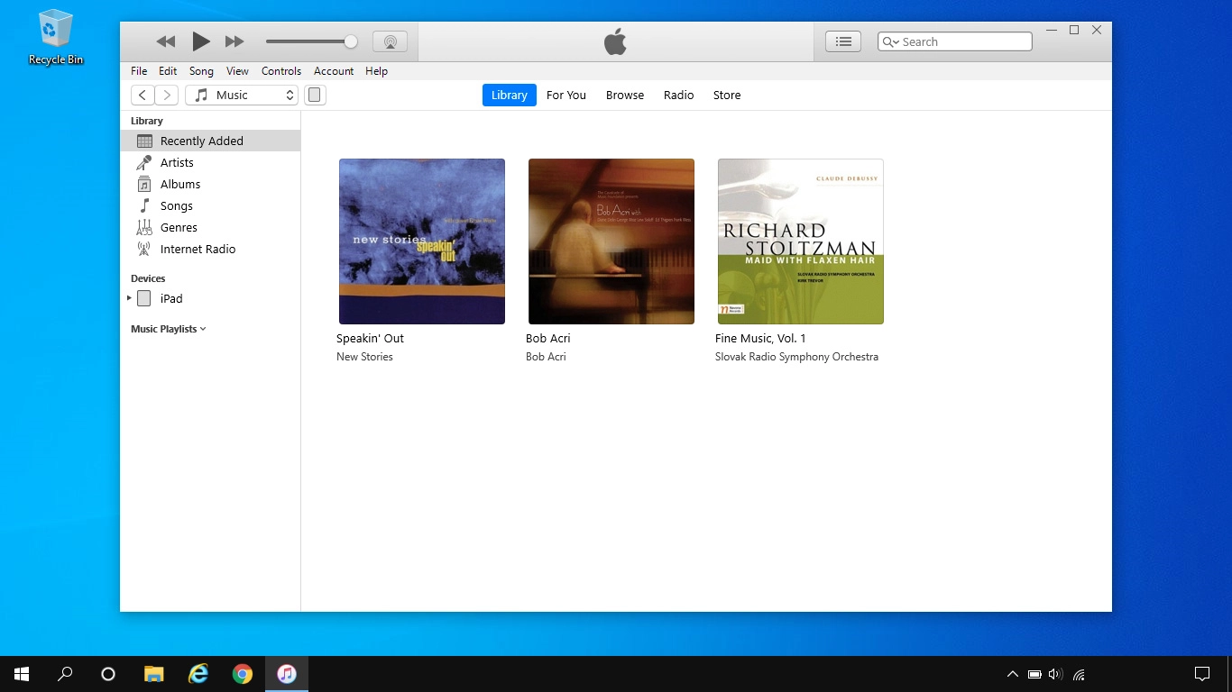 Click the iPad icon.