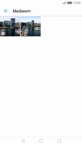 Press the required picture or video clip.