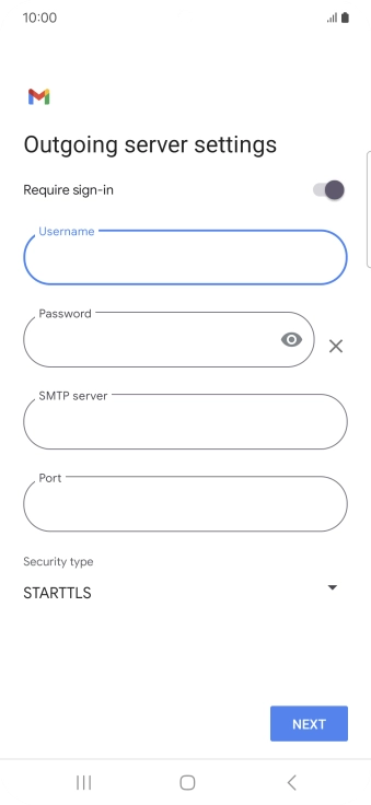 Press the field below 