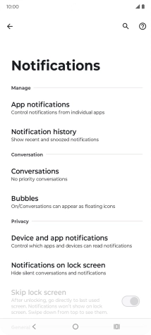 Press App notifications.