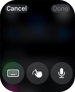 Press the microphone icon to turn on voice input.