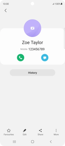 Press the Home key to return to the home screen.