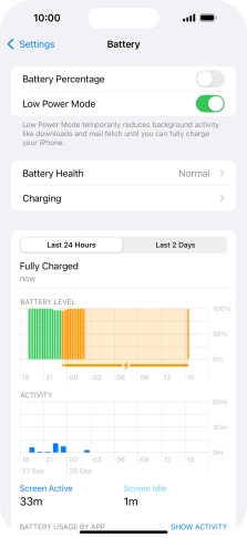 Slide your finger upwards starting from the bottom of the screen to return to the home screen.
