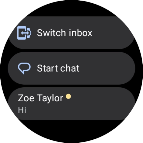 Press the required text message to read it.