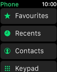 Press the Digital Crown twice to return to the home screen.