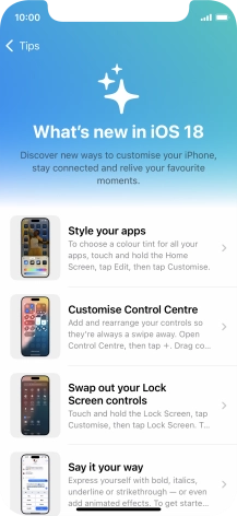 Slide your finger upwards starting from the bottom of the screen to return to the home screen.